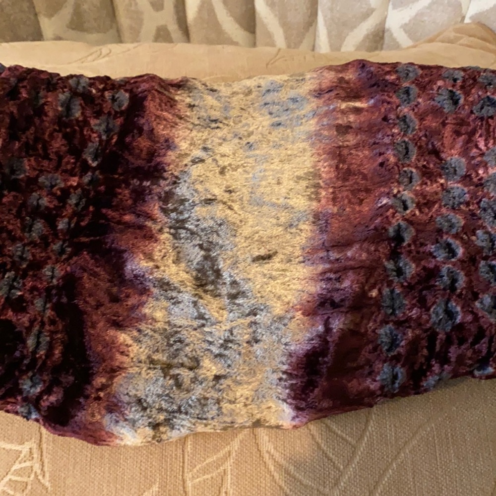 ~Idea Plus~ Velour Long Patterned Scarf